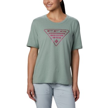 Columbia T-Shirt Dames, PFG Triangle Roze, 36SUWDLVK